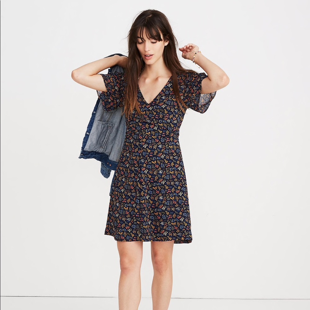 Brand New Madewell Cross-Front Mini Dress